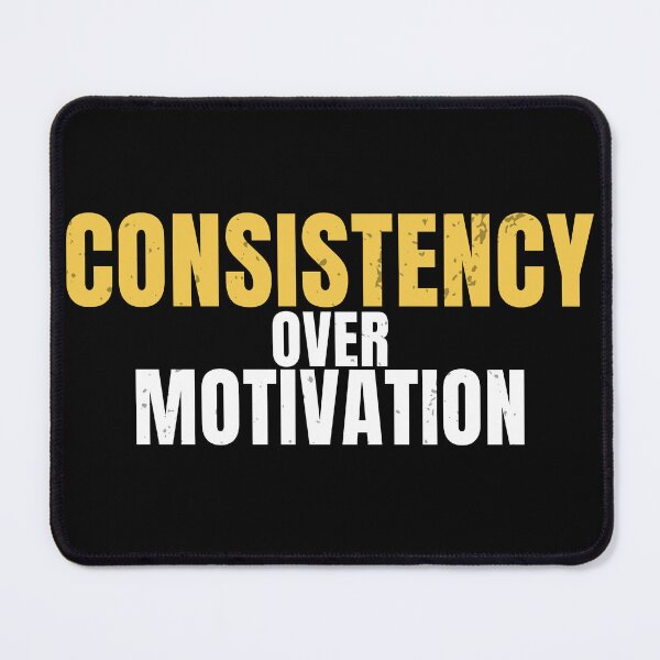 Item preview, Consistency Over Motivation – Gym Quote designed and sold by No Excuses Supply.