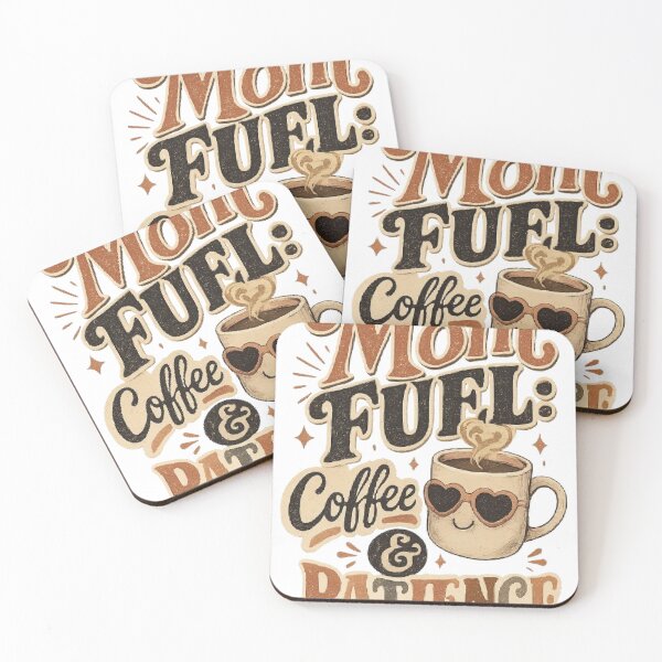 Item preview, Funny Mom Fuel Shirt – Coffee & Patience Motherhood Humor Tee designed and sold by AveniaOficial.