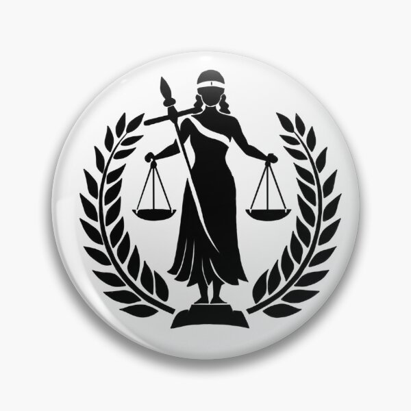 Item preview, Law Lady Justice - Black designed and sold by designsfromMolly.