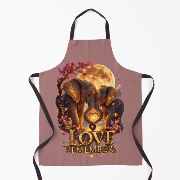 Item preview, Love Remembers, Romantic Elephant Moon Design, Emotional Fantasy Love Artwork designed and sold by JagrDesigns.
