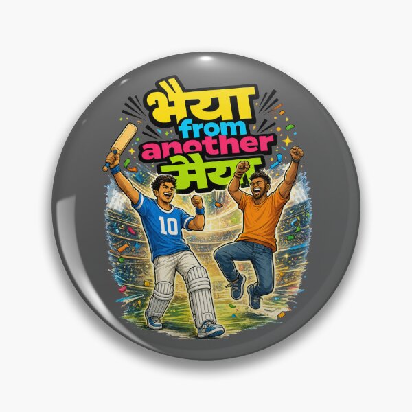 Item preview, Bhaiya from another Maiya - Sports Fans / Sport Lovers | Quirky Hindi Theme Tshirt designed and sold by freezed-frames.