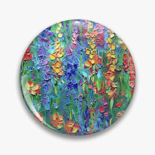 Item preview, Monet-Inspired Colorful Flowers Abstract Digital Design Art designed and sold by DEC02.