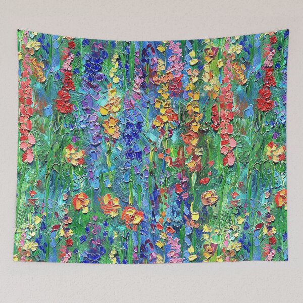 Item preview, Monet-Inspired Colorful Flowers Abstract Digital Design Art designed and sold by DEC02.