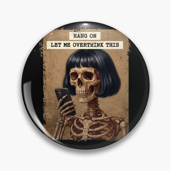 Item preview, Overthinking Skeleton Mobile Phone Humor designed and sold by d247.