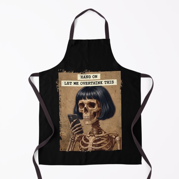 Item preview, Overthinking Skeleton Mobile Phone Humor designed and sold by d247.