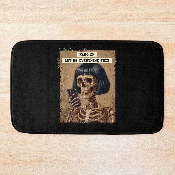 Item preview, Overthinking Skeleton Mobile Phone Humor designed and sold by d247.