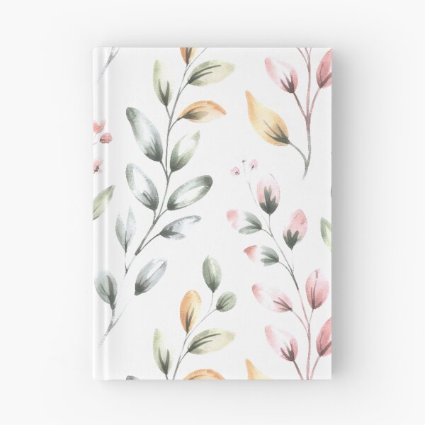 Item preview, Delicate Watercolour Botanical Branch Pattern | Soft Pink Green Leaves Seamless Repeat designed and sold by Midnight Veil Designs.