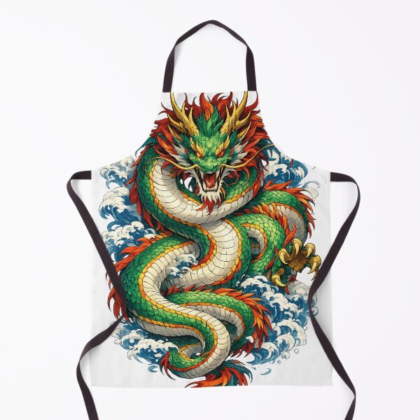 Item preview, Raging Sea Dragon — Japanese Mythical Beast Anime Art designed and sold by Cyber Kitsune.