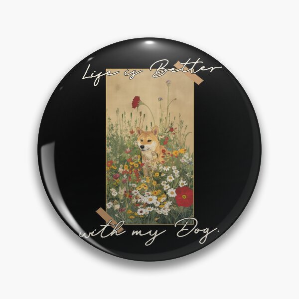 Item preview, Funny Korean Jindo Life is Better Floral Cottagecore Mom Dad Kids designed and sold by rafaeltto.