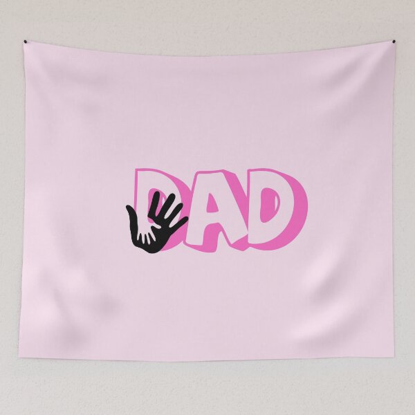 Item preview, Minimalist DAD Typography with Holding Hands Illustration designed and sold by Theselinara.