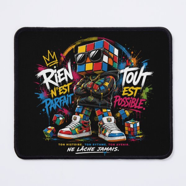Item preview, Nothing's Perfect Pop Art Streetwear Design | Motivational Urban Graphic Tee designed and sold by PLUSHIWORLDtm.