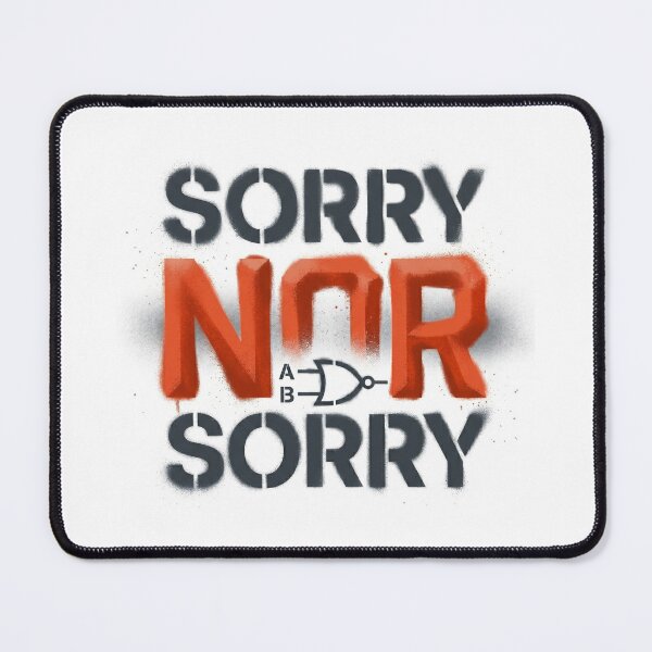 Item preview, Stencil Sorry NOR Sorry Logic Gate Symbol designed and sold by nvrprooo.
