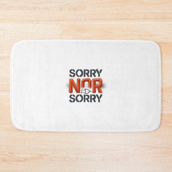 Item preview, Stencil Sorry NOR Sorry Logic Gate Symbol designed and sold by nvrprooo.
