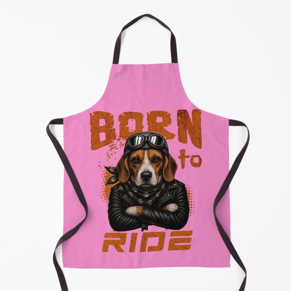 Item preview, Beagle Biker Design – Born To Ride Funny Motorcycle Beagle Gift designed and sold by PixelsPaws.
