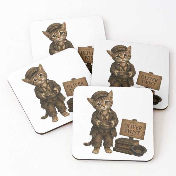 Item preview, Oliver Twist Cat – Vintage Literary designed and sold by Caradestrella.