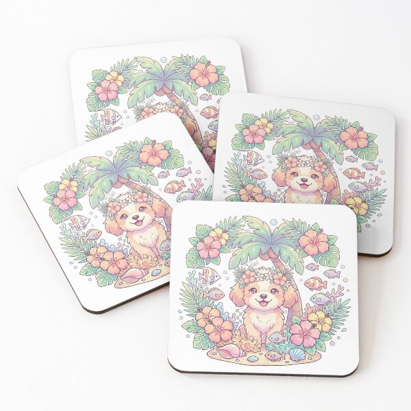 Item preview, Cute Tropical Dog Paradise designed and sold by MyshopnameSell.
