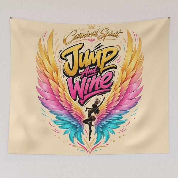 Item preview, Jump And Wine designed and sold by SavvyEarth.