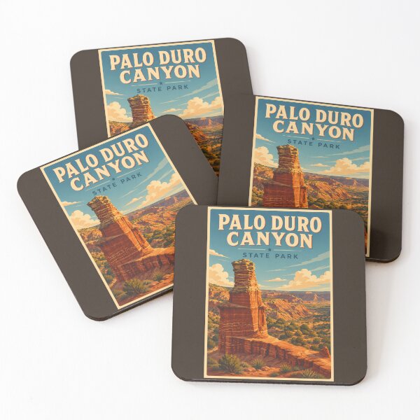 Item preview, Palo Duro Canyon Texas Illustration Travel Art Vintage designed and sold by KrisSidDesigns.