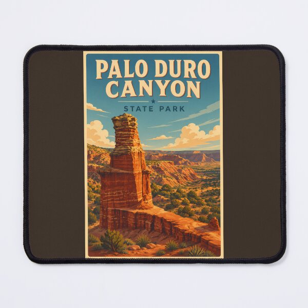 Item preview, Palo Duro Canyon Texas Illustration Travel Art Vintage designed and sold by KrisSidDesigns.