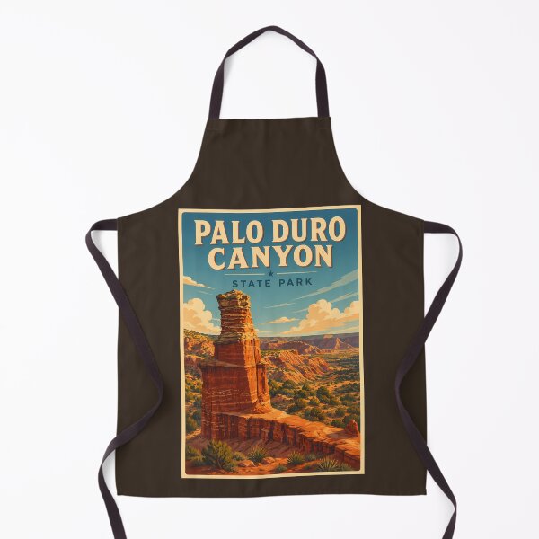 Item preview, Palo Duro Canyon Texas Illustration Travel Art Vintage designed and sold by KrisSidDesigns.