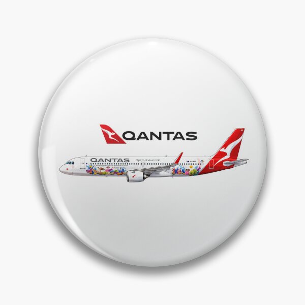 Item preview, Qantas A321 XLR Coral Sea Great Barrier Reef Livery Aviation Design designed and sold by UrbanKangaroo.