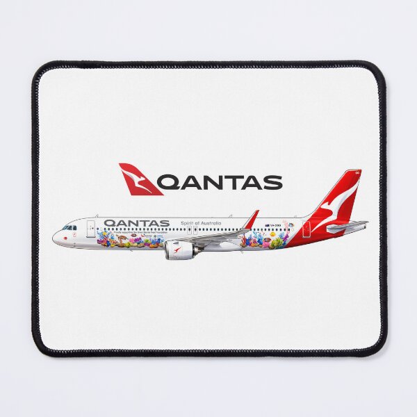 Item preview, Qantas A321 XLR Coral Sea Great Barrier Reef Livery Aviation Design designed and sold by UrbanKangaroo.
