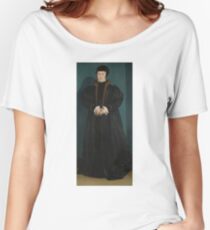 Hans Holbein the Younger - Christina of Denmark, Duchess of Milan Women's Relaxed Fit T-Shirt