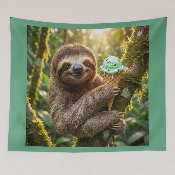 Item preview, Sloth Beats the Heat designed and sold by Tridentulus.