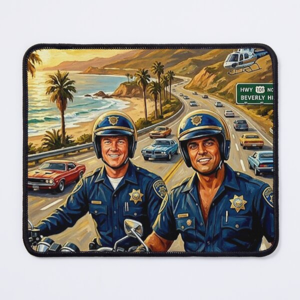 Item preview, On Patrol! – CHiPs Fine Art Print designed and sold by Art's Diner.