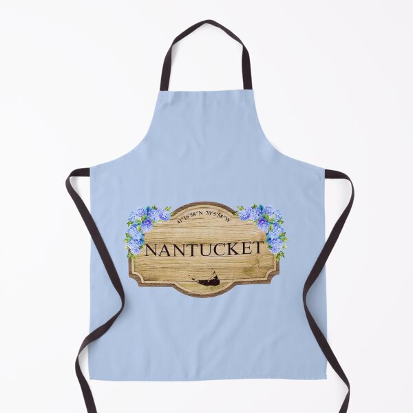 Item preview, Nantucket Island Vintage Floral Coastal Sign designed and sold by Coastal Joy.