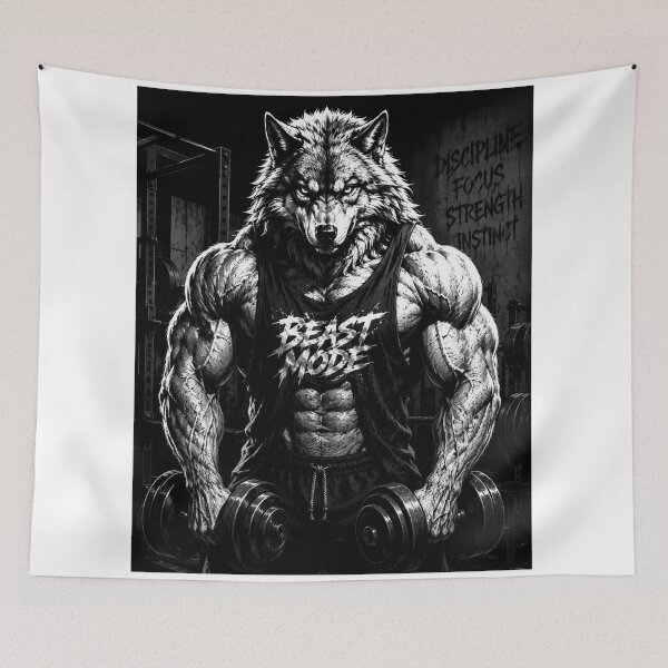 Item preview, Beast Mode Wolf designed and sold by LAPUTIK.