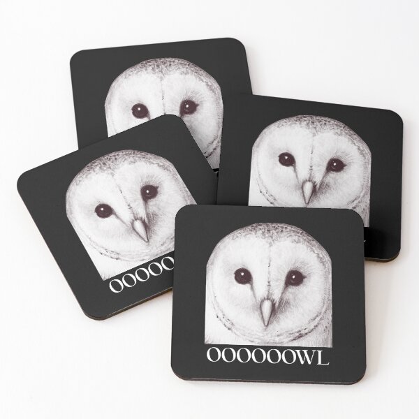 Item preview, OOOOOOWL | Vintage Barn Owl Typography Art designed and sold by GorinART.