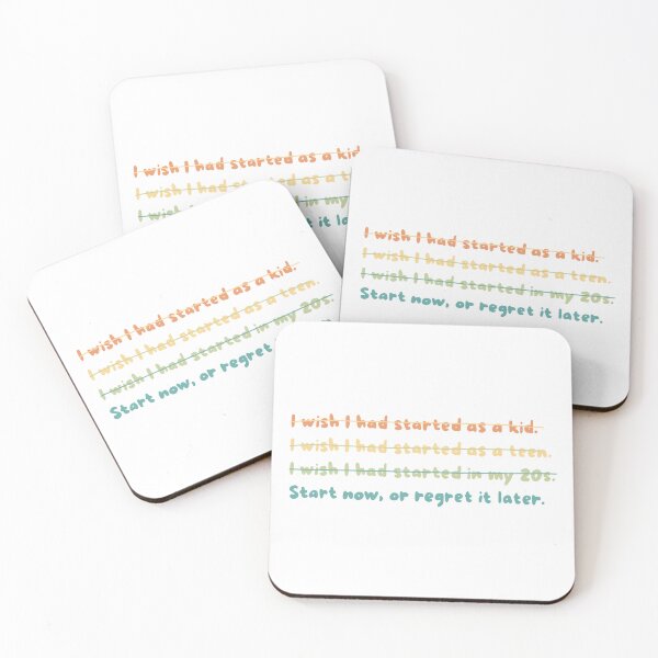 Item preview, Start now, or you'll regret it later. designed and sold by caramelrts.