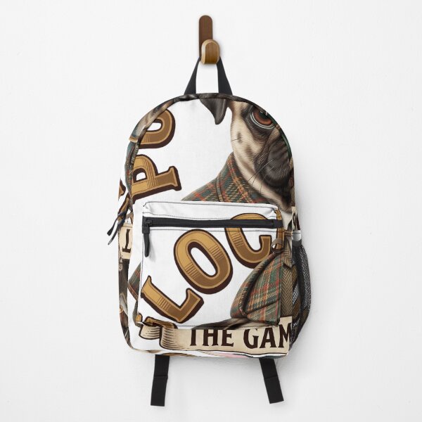 Item preview, Puglock Holmes Dog Detective - The Game Is Afoot Vintage Pug Art designed and sold by veloramode.