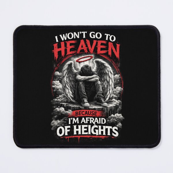 Item preview, I won’t go to heaven because I’m afraid of heights designed and sold by GreenDoor007.
