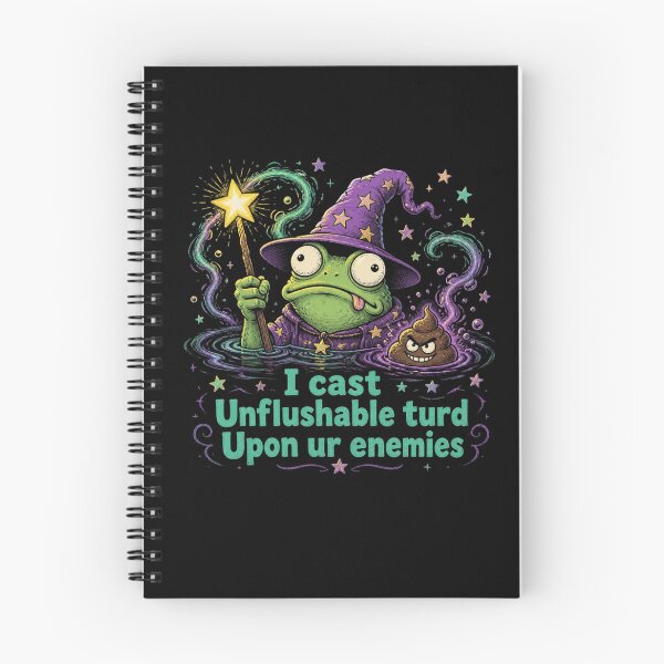 Item preview, I cast Unflushable turd Upon ur Enemies Funny Frog designed and sold by ZACK ART.