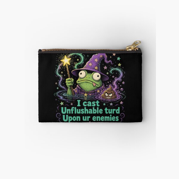 Item preview, I cast Unflushable turd Upon ur Enemies Funny Frog designed and sold by ZACK ART.