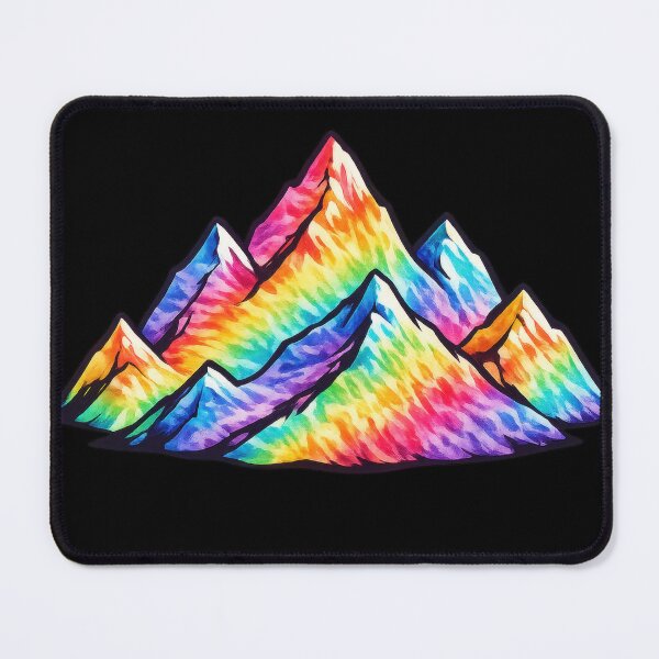 Item preview, Rainbow Mountains Colorful Geometric Peak Art designed and sold by jgvisualarts.