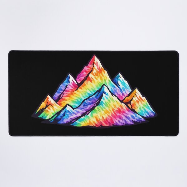 Item preview, Rainbow Mountains Colorful Geometric Peak Art designed and sold by jgvisualarts.