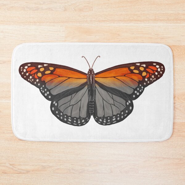 Item preview, Monarch Butterfly, color - black - white, handpainted 1 designed and sold by AK-Hevonen.