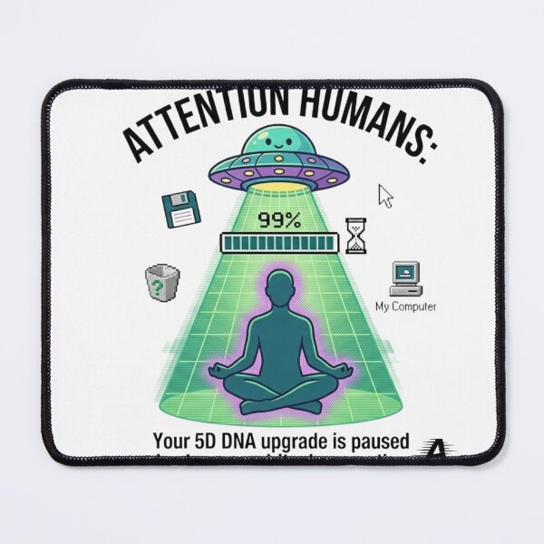Item preview, 5D DNA Upgrade Paused Funny Alien Spiritual Humor T-Shirt designed and sold by Agith Loren – Digital Shadows.