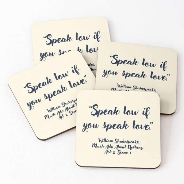 Item preview, Chill Shakespeare Quote from Much Ado About Nothing designed and sold by CharlottePlaceArt.