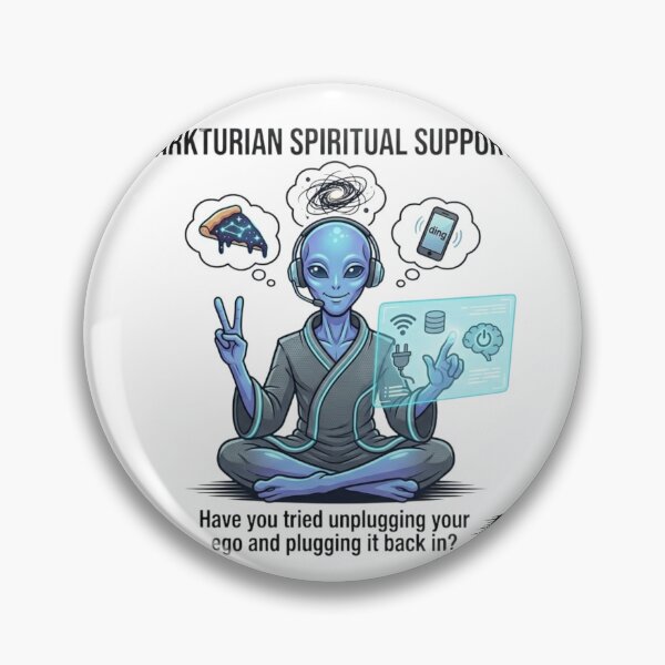 Item preview, Arcturian Spiritual Support Unplug Your Ego Funny Alien T-Shirt designed and sold by Agith Loren – Digital Shadows.