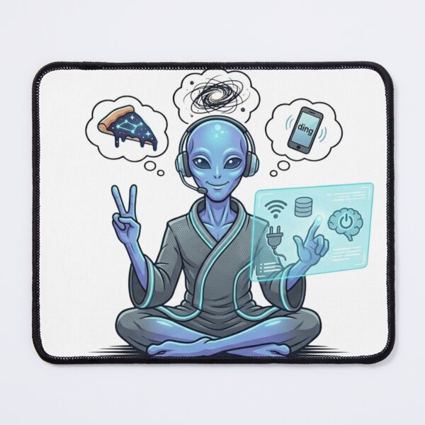 Item preview, Arcturian Spiritual Support Unplug Your Ego Funny Alien T-Shirt designed and sold by Agith Loren – Digital Shadows.