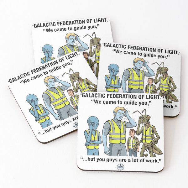 Item preview, Galactic Federation Of Light Funny Alien Safety Vest T-Shirt designed and sold by Agith Loren – Digital Shadows.