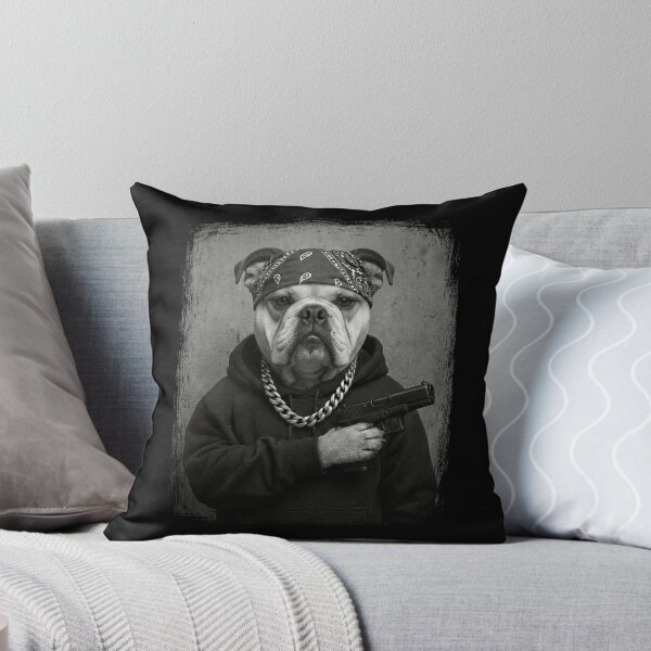 Item preview, Urban Bulldog Bandana Chain Dog Wearing Hoodie designed and sold by d247.