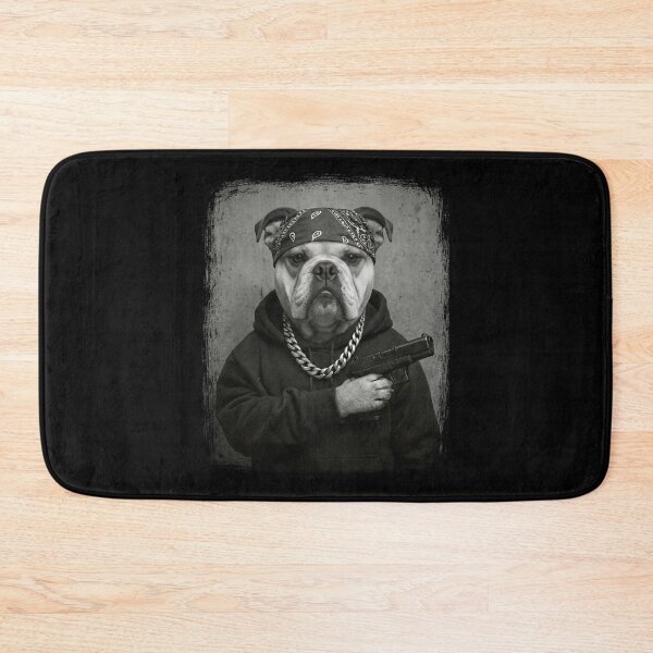 Item preview, Urban Bulldog Bandana Chain Dog Wearing Hoodie designed and sold by d247.