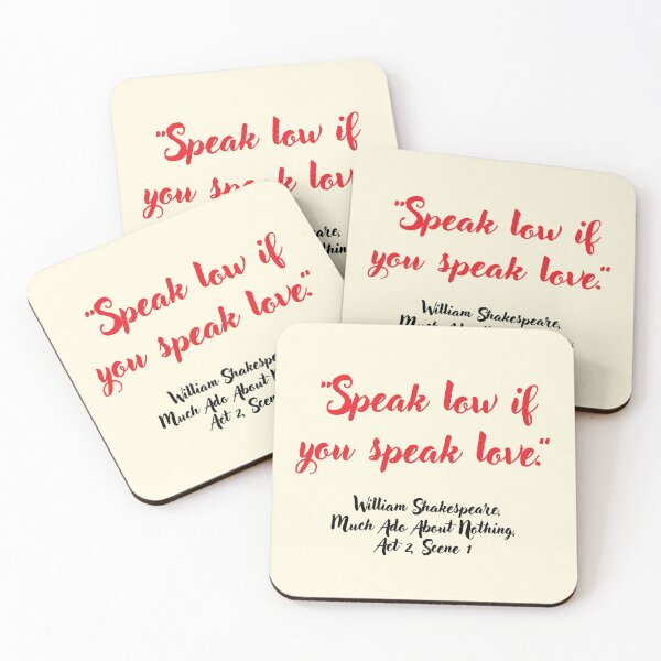 Item preview, Chill Shakespeare Quote from Much Ado About Nothing designed and sold by CharlottePlaceArt.