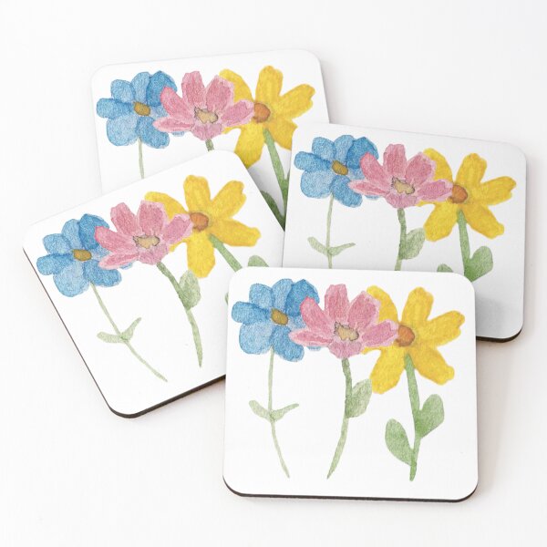 Item preview, Meadow's Edge — Wild & Loose Watercolor Flower Cluster designed and sold by PetalwhimByTJ.