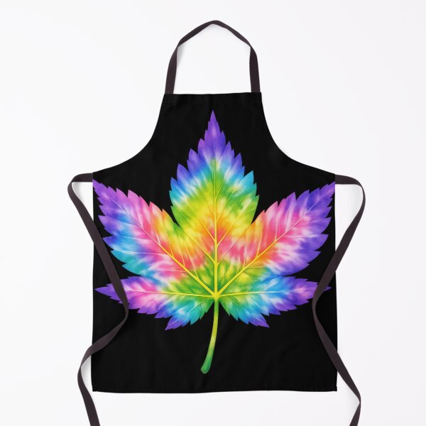 Item preview, Rainbow Tie-Dye Cannabis Leaf Art designed and sold by jgvisualarts.